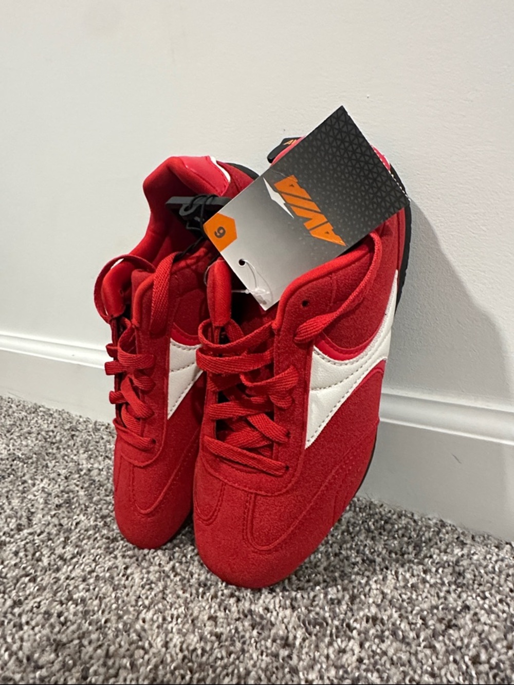 NWT Red and White Athletic Sneakers